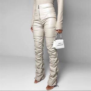 Leather pants comes in black as well